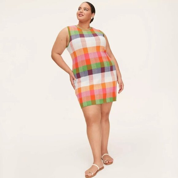 Size XXL 1X 3X | Women's Plaid Mini Sweater Dress - kate spade x target - Picture 7 of 9